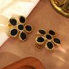 Wholesale Women's Fairy Style Oil Dripping Flower Stainless Steel Earrings