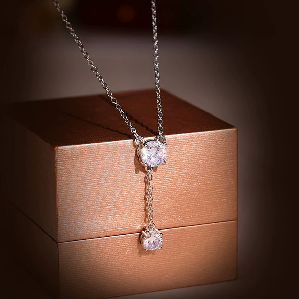 Wholesale Women's Fantasy Bubble Round Copper Ochain Necklace With Geometric Design And Electroplating Treatment
