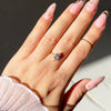 Wholesale Women's Fashion Adjustable Stretch Ring Copper Gold Plated Heart Shape Zirconia