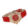 Wholesale Women's Fashion Alloy And Pu Belt Round Dial Quartz Watch With Diamond Inlay