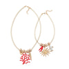 Wholesale Women's Fashion Alloy Animal Zodiac Geometric Necklace Electroplated Rope Style