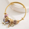 Wholesale Women's Fashion Alloy Butterfly And Insect Pattern Diamond Bracelet Jewelry