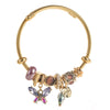 Wholesale Women's Fashion Alloy Butterfly And Insect Pattern Diamond Bracelet Jewelry