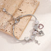 Wholesale Women's Fashion Alloy Electroplated Heart Pendant Bracelet