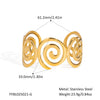 Wholesale Women's Fashion Beads Creative Threaded Opening Stainless Steel Bracelet With Pvd Furnace Vacuum Real Gold Plating