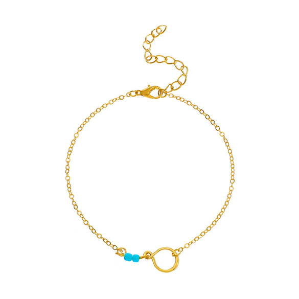 Wholesale Women's Fashion Bohemian Simple Alloy Anklet With Dolphin Love Design And Animal Pattern