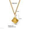 Wholesale Women's Fashion Clavicle Chain With Butterfly Pendant Titanium Steel And Stainless Steel Geometric And Animal Pattern Pvd Furnace Real Gold Electroplating
