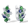 Wholesale Women's Fashion Copper Geometric Line Inlaid Zircon Earrings