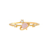 Wholesale Women's Fashion Creative Geometric Brass Planet Ring With Micro Inlaid Zircon