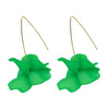 Wholesale Women's Fashion Creative Handmade Plastic And Resin Petal Heart Flower Earrings