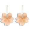 Wholesale Women's Fashion Creative Handmade Plastic And Resin Petal Heart Flower Earrings