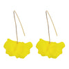 Wholesale Women's Fashion Creative Handmade Plastic And Resin Petal Heart Flower Earrings