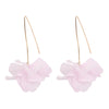 Wholesale Women's Fashion Creative Handmade Plastic And Resin Petal Heart Flower Earrings
