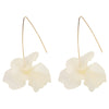 Wholesale Women's Fashion Creative Handmade Plastic And Resin Petal Heart Flower Earrings
