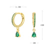 Wholesale Women's Fashion Earrings S925 Sterling Silver Fanshaped Drop Style With Brushed French Ear Buckle