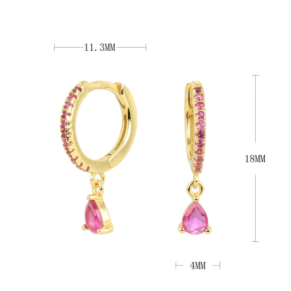 Wholesale Women's Fashion Earrings S925 Sterling Silver Fanshaped Drop Style With Brushed French Ear Buckle