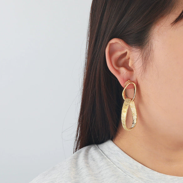 Wholesale Women's Fashion Earrings Zinc Alloy Geometric Pattern Electroplating
