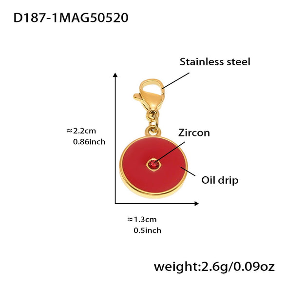 Wholesale Women's Fashion Electroplated Stainless Steel Geometric Ferris Wheel Enamel Glaze Bracelet Luxury Jewelry