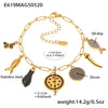 Wholesale Women's Fashion Electroplated Stainless Steel Geometric Ferris Wheel Enamel Glaze Bracelet Luxury Jewelry