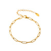 Wholesale Women's Fashion Electroplated Stainless Steel Geometric Ferris Wheel Enamel Glaze Bracelet Luxury Jewelry