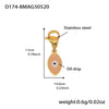 Wholesale Women's Fashion Electroplated Stainless Steel Geometric Ferris Wheel Enamel Glaze Bracelet Luxury Jewelry