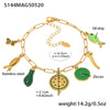 Wholesale Women's Fashion Electroplated Stainless Steel Geometric Ferris Wheel Enamel Glaze Bracelet Luxury Jewelry