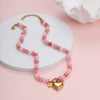 Wholesale Women's Fashion Elegant Geometric Stainless Steel 18K Gold Plated Necklace And Bracelet