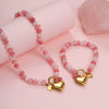 Wholesale Women's Fashion Elegant Geometric Stainless Steel 18K Gold Plated Necklace And Bracelet