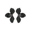 Wholesale Women's Fashion Exaggerated Zinc Alloy Flower Petal Dripping Oil Earrings