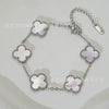 Wholesale Women's Fashion Fourleaf Clover Bracelet Gold Plated Titanium Steel