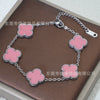 Wholesale Women's Fashion Fourleaf Clover Bracelet Gold Plated Titanium Steel