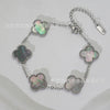 Wholesale Women's Fashion Fourleaf Clover Bracelet Gold Plated Titanium Steel