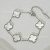 Wholesale Women's Fashion Fourleaf Clover Bracelet Gold Plated Titanium Steel
