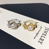Wholesale Women's Fashion Freshwater Pearl Ring With Copper Material In Flat Round And Bun Round Shapes