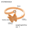Wholesale Women's Fashion Frosted Butterfly Ferris Wheel Jewelry Set Electroplated Stainless Steel And Titanium Steel