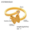 Wholesale Women's Fashion Frosted Butterfly Ferris Wheel Jewelry Set Electroplated Stainless Steel And Titanium Steel