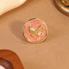 Wholesale Women's Fashion Geometric Butterfly Insect Shape Stainless Steel Dripping Oil Ring Bracelet