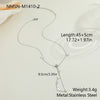 Wholesale Women's Fashion Geometric Butterfly Tassel Clavicle Chain Stainless Steel Electroplated Yshaped Chain