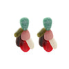 Wholesale Women's Fashion Geometric Color Matching Plastic And Resin Handmade Earrings