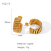Wholesale Women's Fashion Geometric Copper Electroplated Earrings