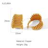 Wholesale Women's Fashion Geometric Copper Electroplated Earrings