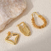 Wholesale Women's Fashion Geometric Copper Electroplated Earrings