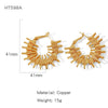 Wholesale Women's Fashion Geometric Copper Electroplated Earrings