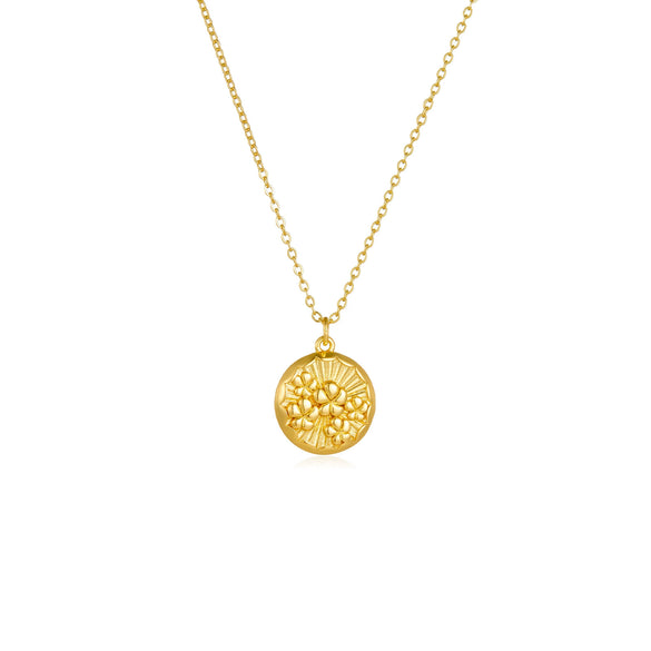 Wholesale Women's Fashion Geometric Copper Pendant Clavicle Chain With Platinum And 18K Gold Electroplating