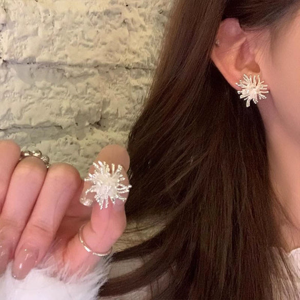 Wholesale Women's Fashion Geometric Copper 925 Silver Electroplated Spring And Summer Allmatch Earrings