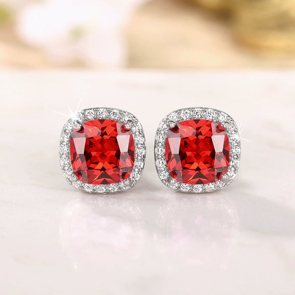 Wholesale Women's Fashion Geometric Copper Zircon Earrings