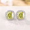 Wholesale Women's Fashion Geometric Copper Zircon Earrings