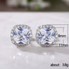 Wholesale Women's Fashion Geometric Copper Zircon Earrings