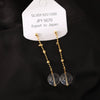 Wholesale Women's Fashion Geometric Crystal Earrings Copper Electroplated 18K Gold Lace Fairy Chain Tassel Style