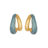 Wholesale Women's Fashion Geometric Dripping Oil Stainless Steel Earrings